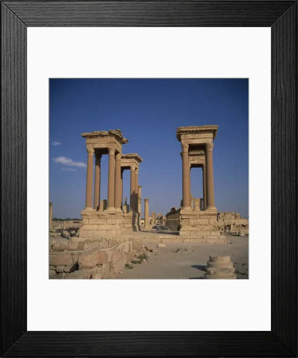 Framed Print : The Tetrapylon and the columned main street dating Framed Print : The Tetrapylon and the columned main street dating
