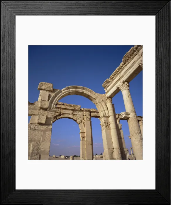 Framed Print : Graeco-Roman columned main street Framed Print : Graeco-Roman columned main street