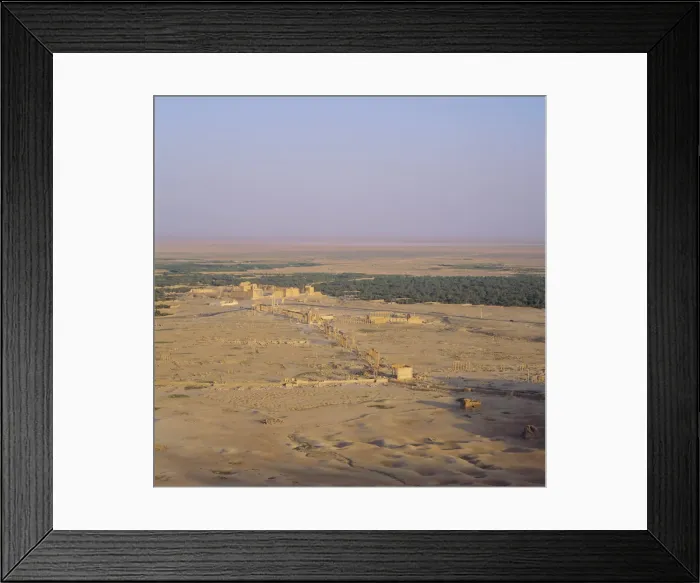 Framed Print : View over Graeco-Roman city towards Roman Temple of Bel Framed Print : View over Graeco-Roman city towards Roman Temple of Bel
