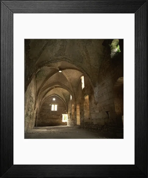 Framed Print : Vaulted corridor in Krak des Chevaliers Framed Print : Vaulted corridor in Krak des Chevaliers