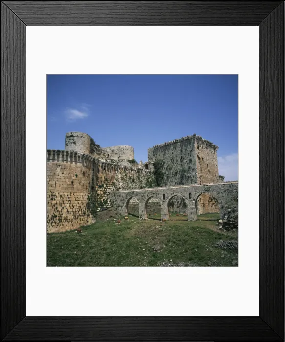 Framed Print : Bridge over the moat of Krak des Chevaliers Framed Print : Bridge over the moat of Krak des Chevaliers