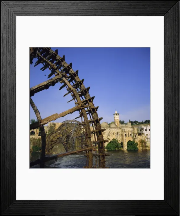 Framed Print : Waterwheels (norias) on Orontes River Framed Print : Waterwheels (norias) on Orontes River