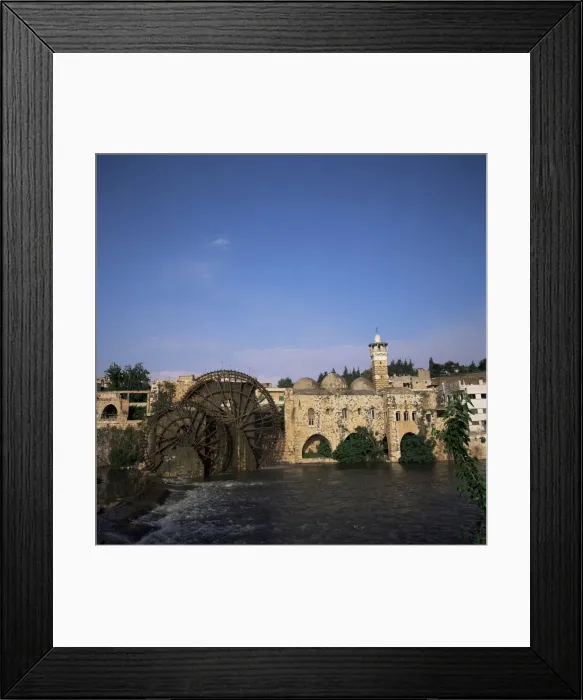 Framed Print : Waterwheels (norias) on the River Orontes Framed Print : Waterwheels (norias) on the River Orontes