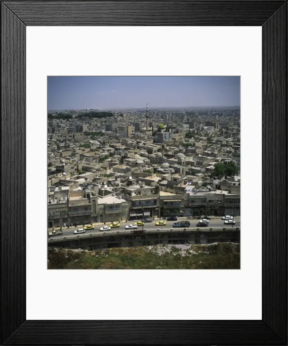 Framed Print : Aerial view over the city of Aleppo Framed Print : Aerial view over the city of Aleppo