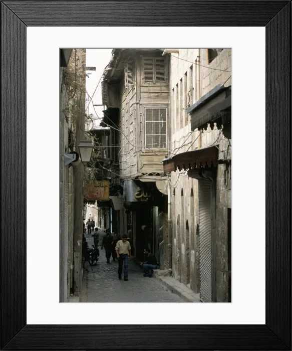 Framed Print : Narrow street in the Armenian area of Aleppo Framed Print : Narrow street in the Armenian area of Aleppo