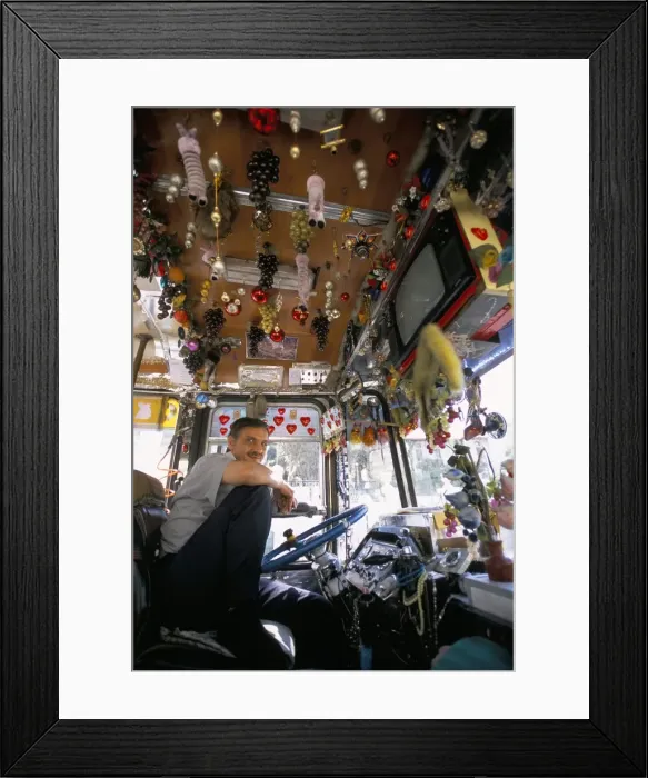 Framed Print : Decorated bus Framed Print : Decorated bus