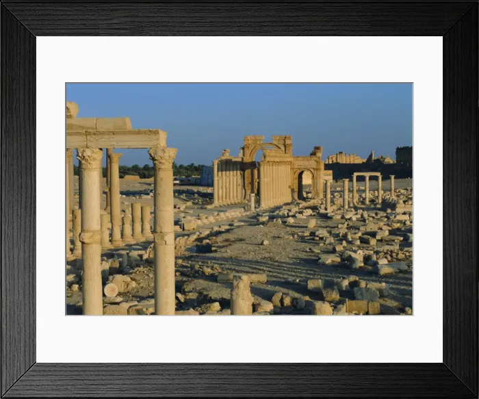 Framed Print : Palmyra, ruins of Roman city Framed Print : Palmyra, ruins of Roman city