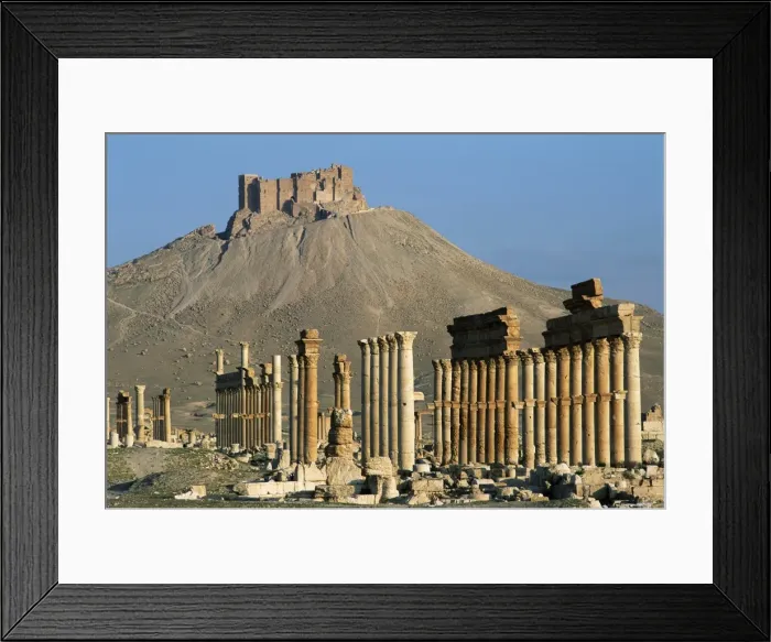 Framed Print : Grand colonnade and the Arab castle Framed Print : Grand colonnade and the Arab castle