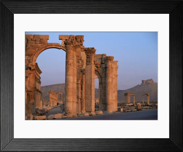Framed Print : Monumental arch at archaeological site Framed Print : Monumental arch at archaeological site