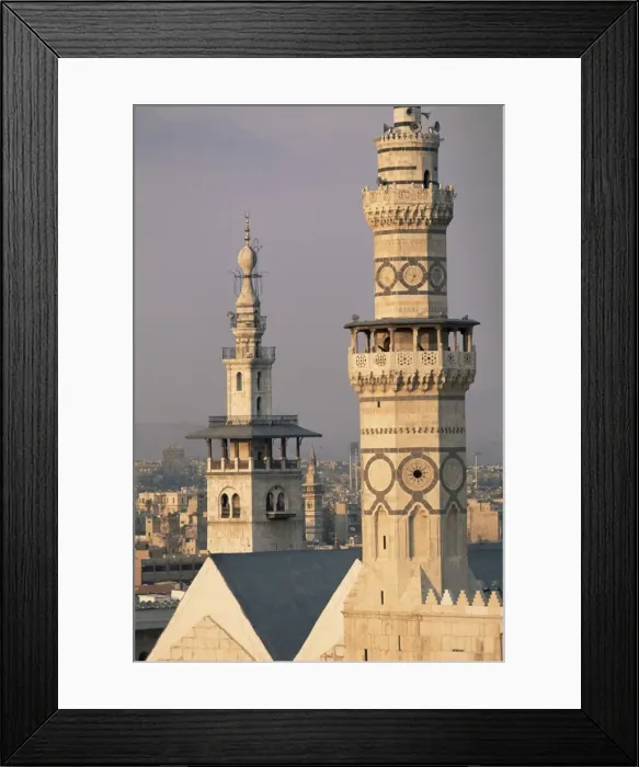 Framed Print : Minarets of Omayade mosque