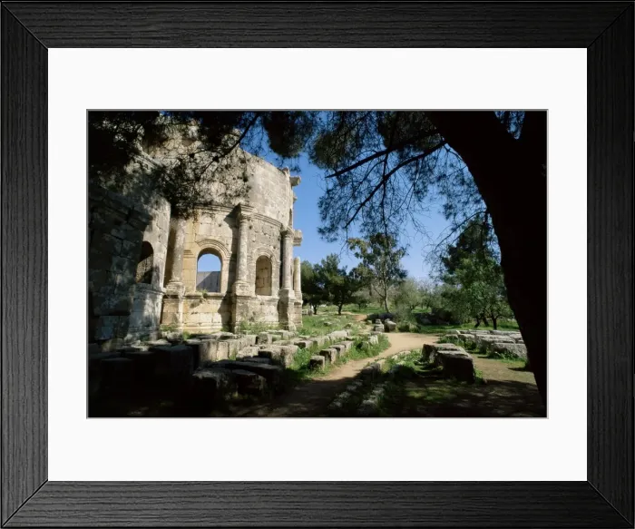 Framed Print : San Simeon (Qalat Seman) (monastery of St Framed Print : San Simeon (Qalat Seman) (monastery of St