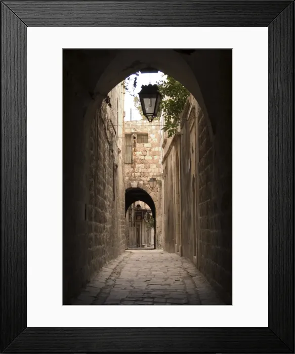 Framed Print : Arched streets of old town Al-Jdeida Framed Print : Arched streets of old town Al-Jdeida