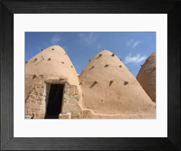 Framed Print : Beehive houses built of brick and mud Framed Print : Beehive houses built of brick and mud