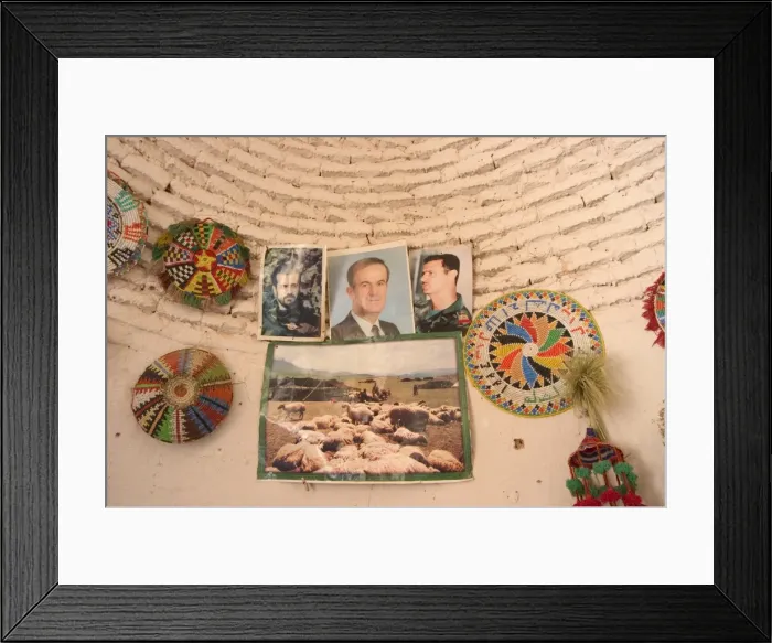 Framed Print : Decoration inside beehive house built of brick and mud Framed Print : Decoration inside beehive house built of brick and mud