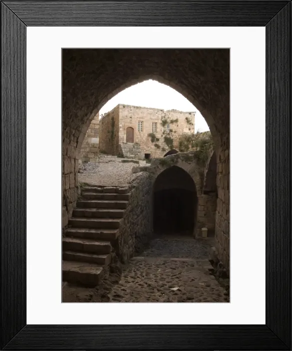 Framed Print : Archway in Krak des Chevaliers castle (Qala at al-Hosn) Framed Print : Archway in Krak des Chevaliers castle (Qala at al-Hosn)