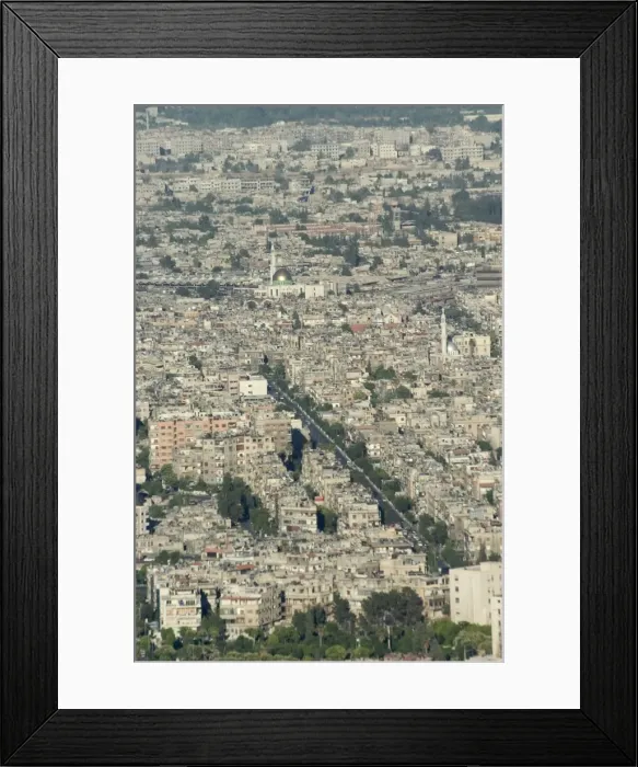 Framed Print : Aerial view of city Framed Print : Aerial view of city