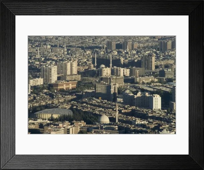 Framed Print : Aerial view of city Framed Print : Aerial view of city