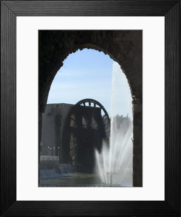 Framed Print : Fountain and water wheel on the Orontes River Framed Print : Fountain and water wheel on the Orontes River