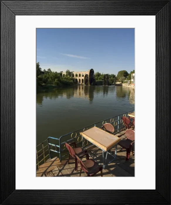Framed Print : Riverside restaurant Framed Print : Riverside restaurant