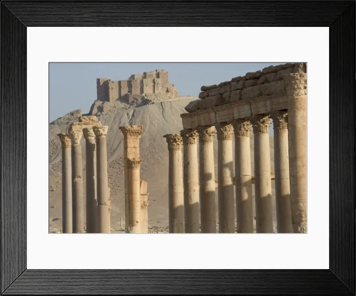 Framed Print : Qala at ibn Maan Citadel Castle and archaelogical ruins Framed Print : Qala at ibn Maan Citadel Castle and archaelogical ruins