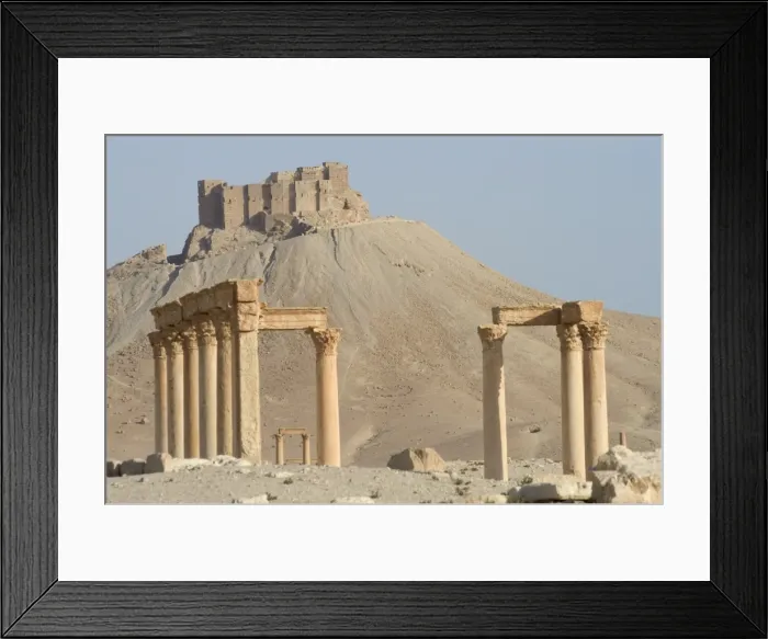 Framed Print : Qala at ibn Maan Citadel Castle and archaelogical ruins