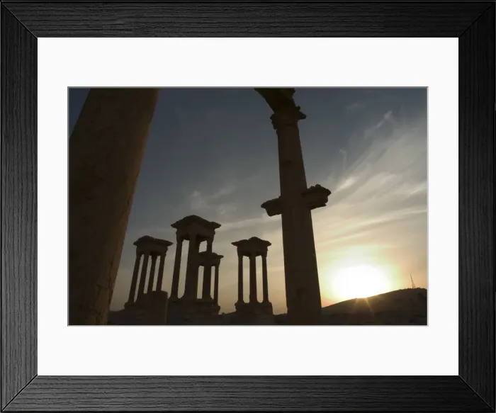 Framed Print : Sunset, archaelogical ruins Framed Print : Sunset, archaelogical ruins