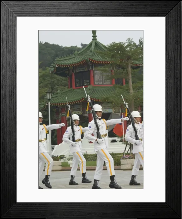 Framed Print : Changing of the guards ceremony