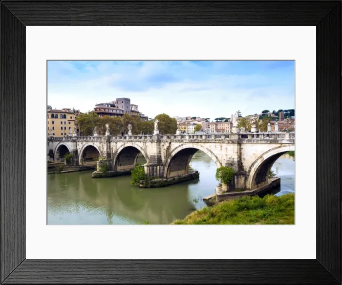 Framed Print : Ponte Sant Angelo, Tiber River, Rome, Lazio, Italy, Europe Framed Print : Ponte Sant Angelo, Tiber River, Rome, Lazio, Italy, Europe