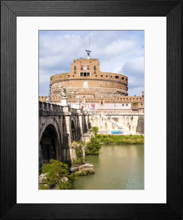 Framed Print : Castel Sant Angelo, Ponte Sant Angelo and Tiber River, UNESCO World Heritage Site Framed Print : Castel Sant Angelo, Ponte Sant Angelo and Tiber River, UNESCO World Heritage Site