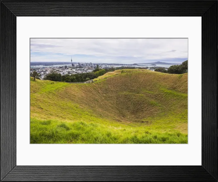 Framed Print : Mount Eden, Auckland, North Island, New Zealand, Pacific Framed Print : Mount Eden, Auckland, North Island, New Zealand, Pacific