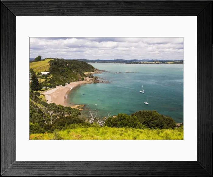 Framed Print : Tapeka Beach seen from Tapeka Point, a popular walk in Russell, Bay of Islands, Northland Region Framed Print : Tapeka Beach seen from Tapeka Point, a popular walk in Russell, Bay of Islands, Northland Region