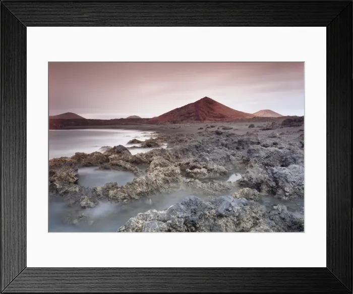Framed Print : Lava coast near Los Hervideros, Montanas del Fuego, Parque Natinal de Timanfaya, Lanzarote