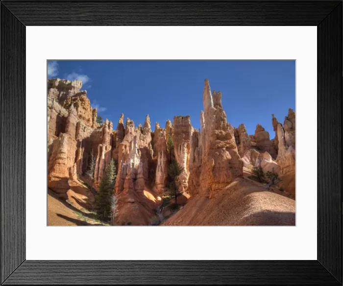 Framed Print : Hoodoos, on the Queens Garden Trail, Bryce Canyon National Park, Utah, United States of America