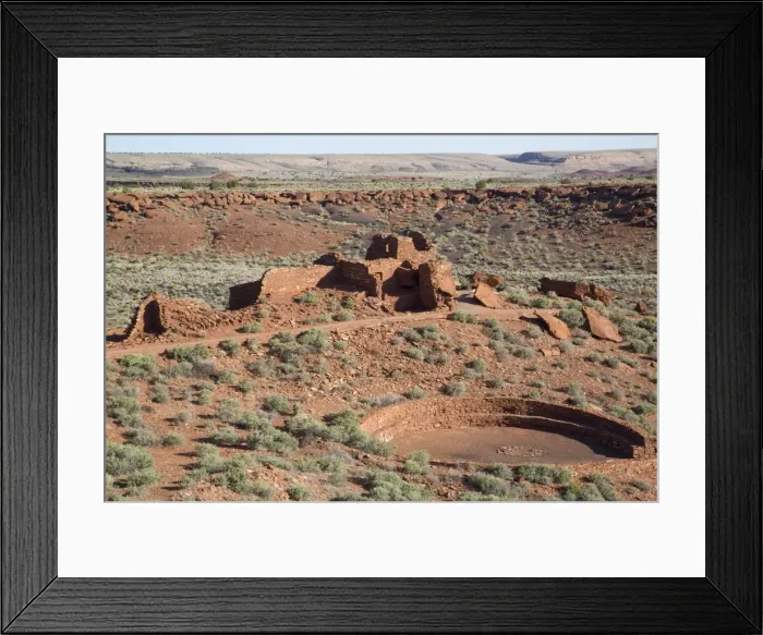 Framed Print : Kiva in foreground, Wupatki Pueblo, inhabited from approximately 1100 AD to 1250 AD Framed Print : Kiva in foreground, Wupatki Pueblo, inhabited from approximately 1100 AD to 1250 AD