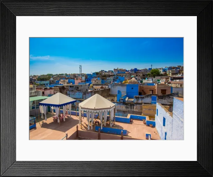 Framed Print : Rooftops in Jodhpur, the Blue City, Rajasthan, India, Asia Framed Print : Rooftops in Jodhpur, the Blue City, Rajasthan, India, Asia