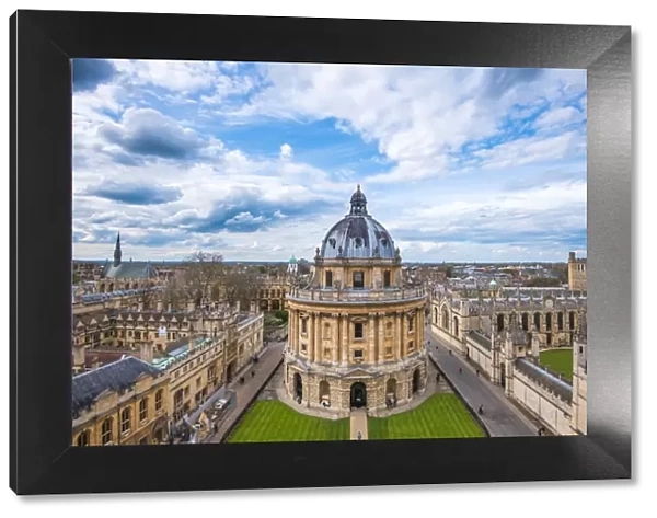 Radcliffe Camera and the view of Oxford from St. Marys Church, Oxford, Oxfordshire