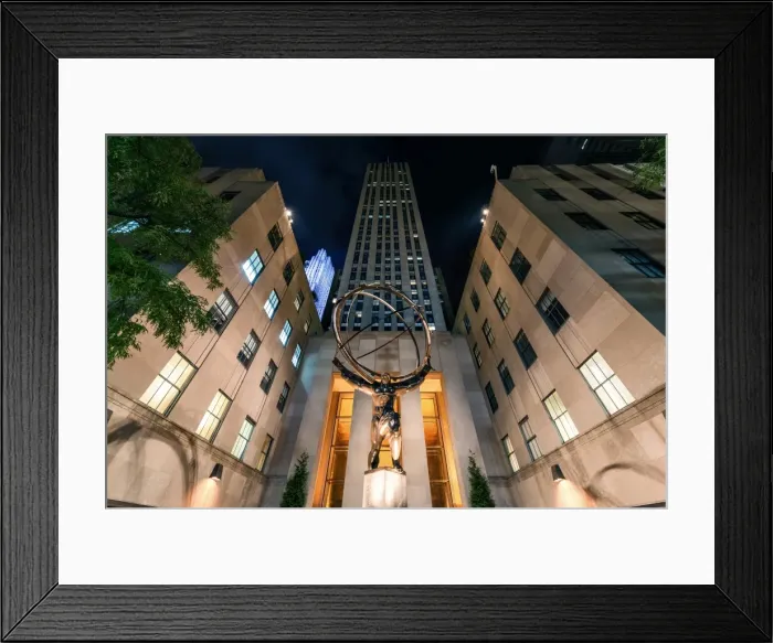 Framed Print : Atlas Statue, Rockerfeller Centre, New York City, United States of America, North America Framed Print : Atlas Statue, Rockerfeller Centre, New York City, United States of America, North America