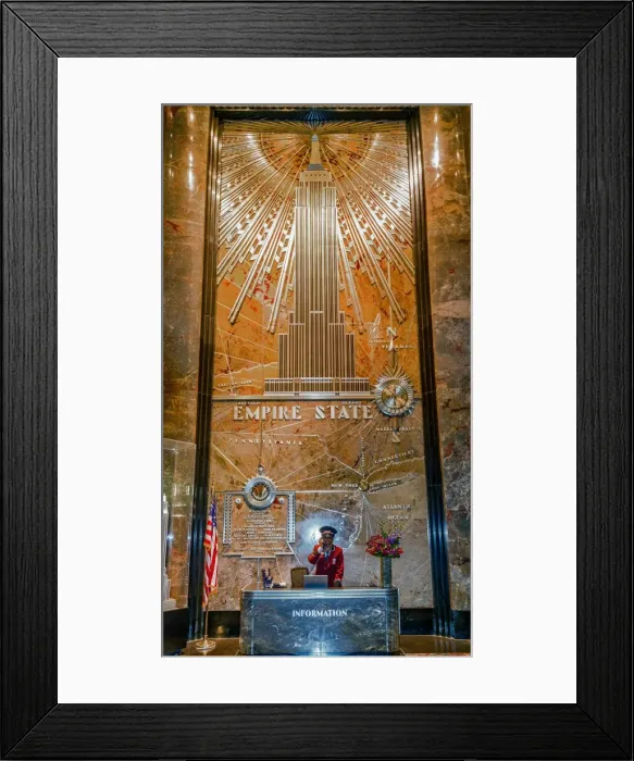 Framed Print : Empire State Building, New York City, New York, United States of America, North America Framed Print : Empire State Building, New York City, New York, United States of America, North America