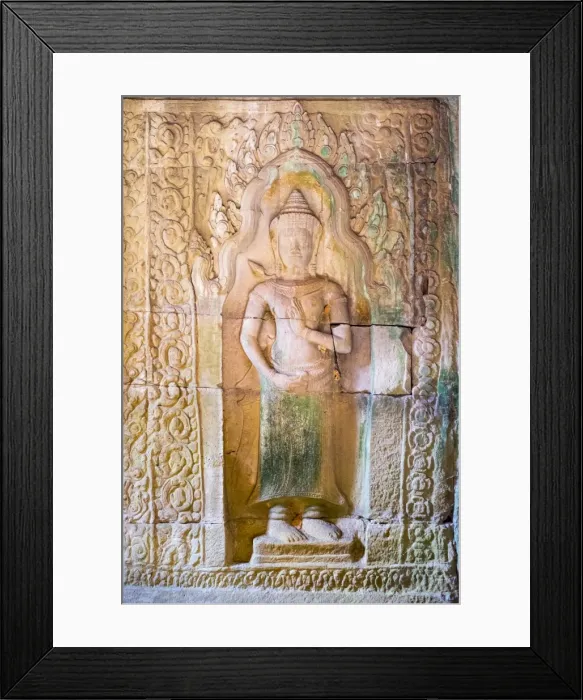 Framed Print : Stone carvings at Prasat Preah Khan temple ruins, Angkor, UNESCO World Heritage Site Framed Print : Stone carvings at Prasat Preah Khan temple ruins, Angkor, UNESCO World Heritage Site
