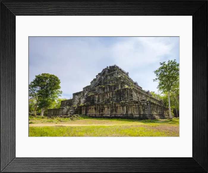 Framed Print : Seven-tiered pyramid Prasat Prang at Prasat Thom, Koh Ker temple ruins, Preah Vihear Province Framed Print : Seven-tiered pyramid Prasat Prang at Prasat Thom, Koh Ker temple ruins, Preah Vihear Province
