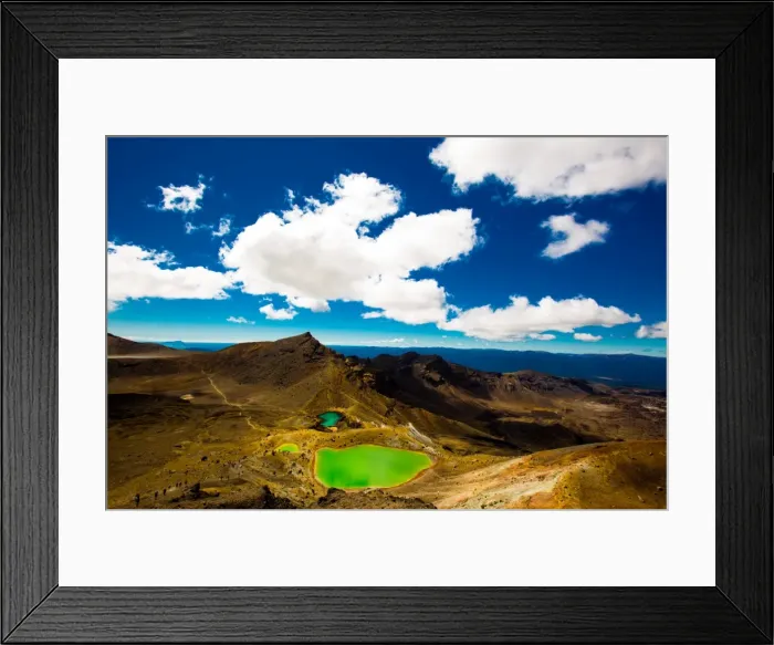 Framed Print : The Emerald Lakes, Tongariro National Park, UNESCO World Heritage Site, North Island Framed Print : The Emerald Lakes, Tongariro National Park, UNESCO World Heritage Site, North Island