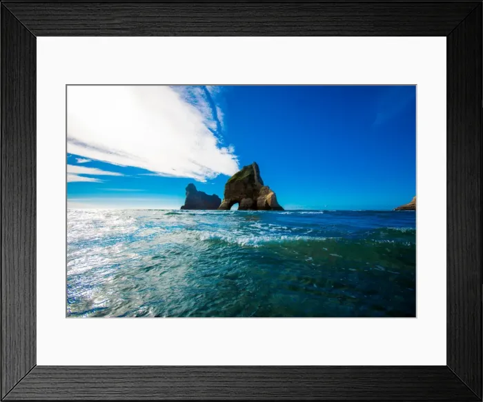 Framed Print : Rock Formations in Golden Bay, Tasman Region, South Island, New Zealand, Pacific Framed Print : Rock Formations in Golden Bay, Tasman Region, South Island, New Zealand, Pacific