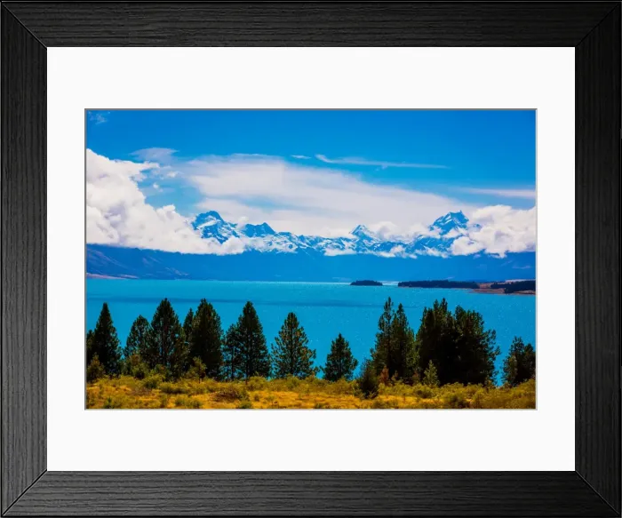 Framed Print : Glacier Lake, South Island, New Zealand, Pacific Framed Print : Glacier Lake, South Island, New Zealand, Pacific