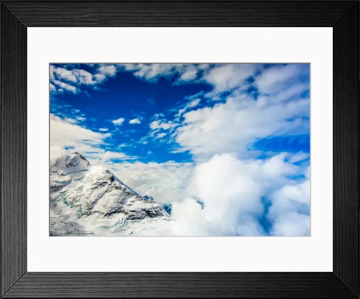 Framed Print : Aerial view of Glacier Peak on Fox Glacier, South Island, New Zealand, Pacific Framed Print : Aerial view of Glacier Peak on Fox Glacier, South Island, New Zealand, Pacific