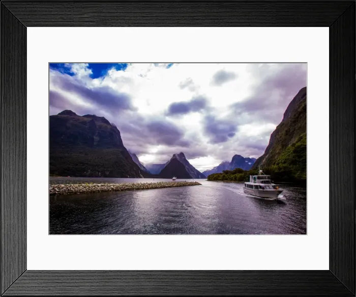 Framed Print : Fjords, Fjordlands National Park, UNESCO World Heritage Site, South Island, New Zealand Framed Print : Fjords, Fjordlands National Park, UNESCO World Heritage Site, South Island, New Zealand