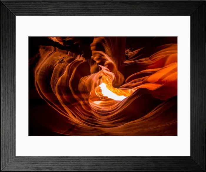Framed Print : Sandstone sculpted walls, Upper Antelope Canyon, Arizona, United States of America Framed Print : Sandstone sculpted walls, Upper Antelope Canyon, Arizona, United States of America