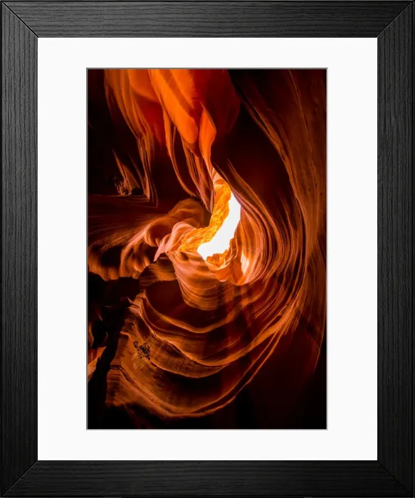 Framed Print : Sandstone sculpted walls, Upper Antelope Canyon, Arizona, United States of America Framed Print : Sandstone sculpted walls, Upper Antelope Canyon, Arizona, United States of America