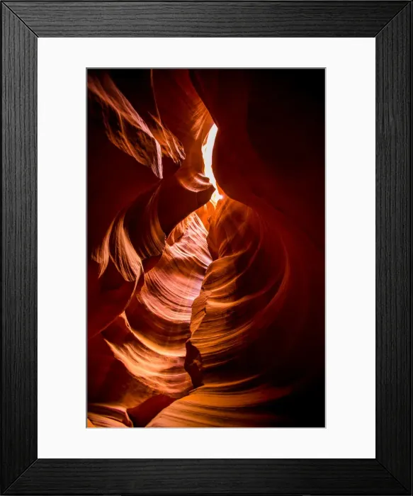 Framed Print : Sandstone sculpted walls, Upper Antelope Canyon, Arizona, United States of America Framed Print : Sandstone sculpted walls, Upper Antelope Canyon, Arizona, United States of America
