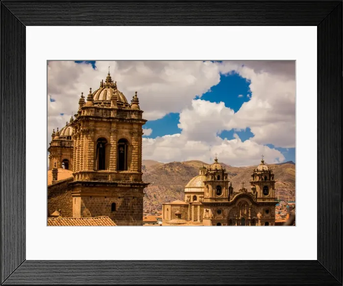 Framed Print : City skyline of Cusco, Peru, South America Framed Print : City skyline of Cusco, Peru, South America