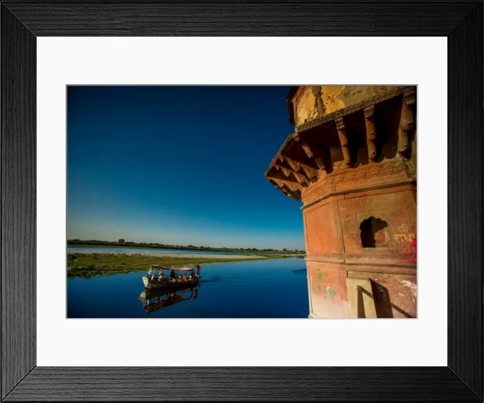 Framed Print : Boat at Holi Festival, Vrindavan, Uttar Pradesh, India, Asia Framed Print : Boat at Holi Festival, Vrindavan, Uttar Pradesh, India, Asia